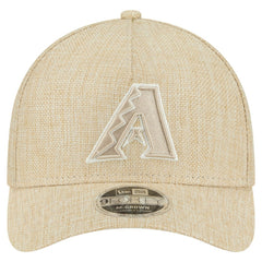 Beige Arizona Diamondbacks New Era Cotton Weave M-Crown A-Frame 9FORTY Adjustable Hat