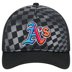 Black Athletics New Era Gradient 9FORTY A-Frame M-Crown Trucker Adjustable Hat