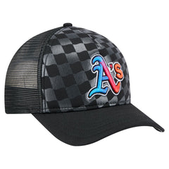 Black Athletics New Era Gradient 9FORTY A-Frame M-Crown Trucker Adjustable Hat