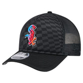 Black Chicago White Sox New Era Gradient 9FORTY A-Frame M-Crown Trucker Adjustable Hat