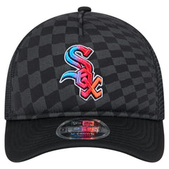 Black Chicago White Sox New Era Gradient 9FORTY A-Frame M-Crown Trucker Adjustable Hat