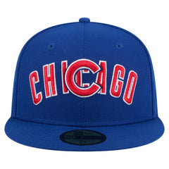 Royal Chicago Cubs New Era Overlap 59FIFTY Fitted Hat