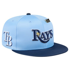 Light Blue/Navy Tampa Bay Rays New Era Satin 59FIFTY Fitted Hat