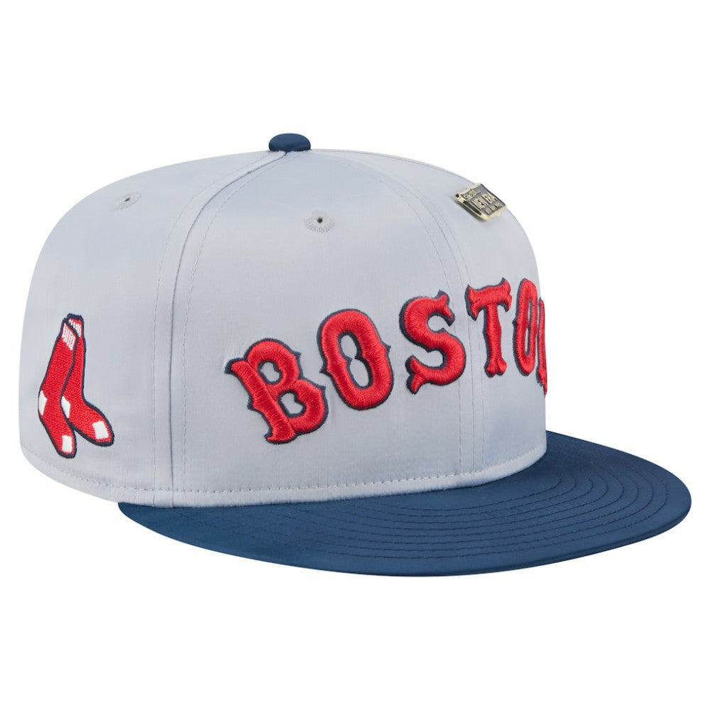 Gray/Navy Boston Red Sox New Era Satin 59FIFTY Fitted Hat