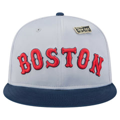 Gray/Navy Boston Red Sox New Era Satin 59FIFTY Fitted Hat