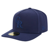 Navy Colorado Rockies New Era Color Pack A-Frame 59FIFTY Fitted Hat
