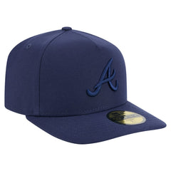 Navy Atlanta Braves New Era Color Pack A-Frame 59FIFTY Fitted Hat