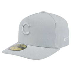 Gray Chicago Cubs New Era Colorpack A-Frame 59FIFTY Fitted Hat