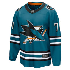 NHL Macklin Celebrini San Jose Sharks Fanatics Home Breakaway Jersey – Teal