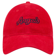 Red Los Angeles Angels New Era Women's Corduroy 9TWENTY Adjustable Hat