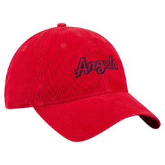 Red Los Angeles Angels New Era Women's Corduroy 9TWENTY Adjustable Hat