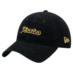 Black Pittsburgh Pirates New Era Women's Corduroy 9TWENTY Adjustable Hat
