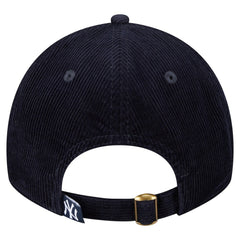 Navy New York Yankees New Era Women's Corduroy 9TWENTY Adjustable Hat