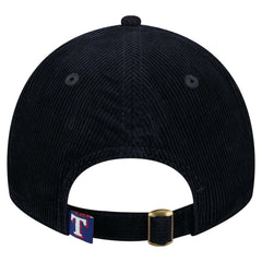 Dark Blue Texas Rangers New Era Women's Corduroy 9TWENTY Adjustable Hat