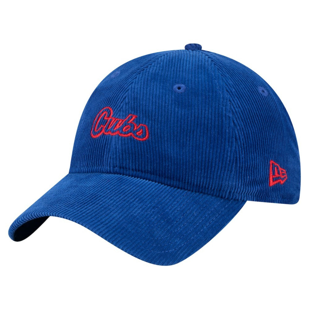 Royal Chicago Cubs New Era Women's Corduroy 9TWENTY Adjustable Hat
