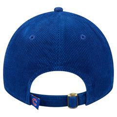 Royal Chicago Cubs New Era Women's Corduroy 9TWENTY Adjustable Hat