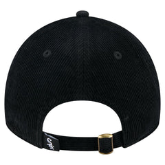 Black Chicago White Sox New Era Women's Corduroy 9TWENTY Adjustable Hat