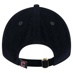 Navy Cleveland Guardians New Era Women's Corduroy 9TWENTY Adjustable Hat