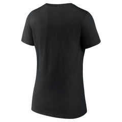 Black Baltimore Orioles Women's Fastball V-Neck T-Shirt