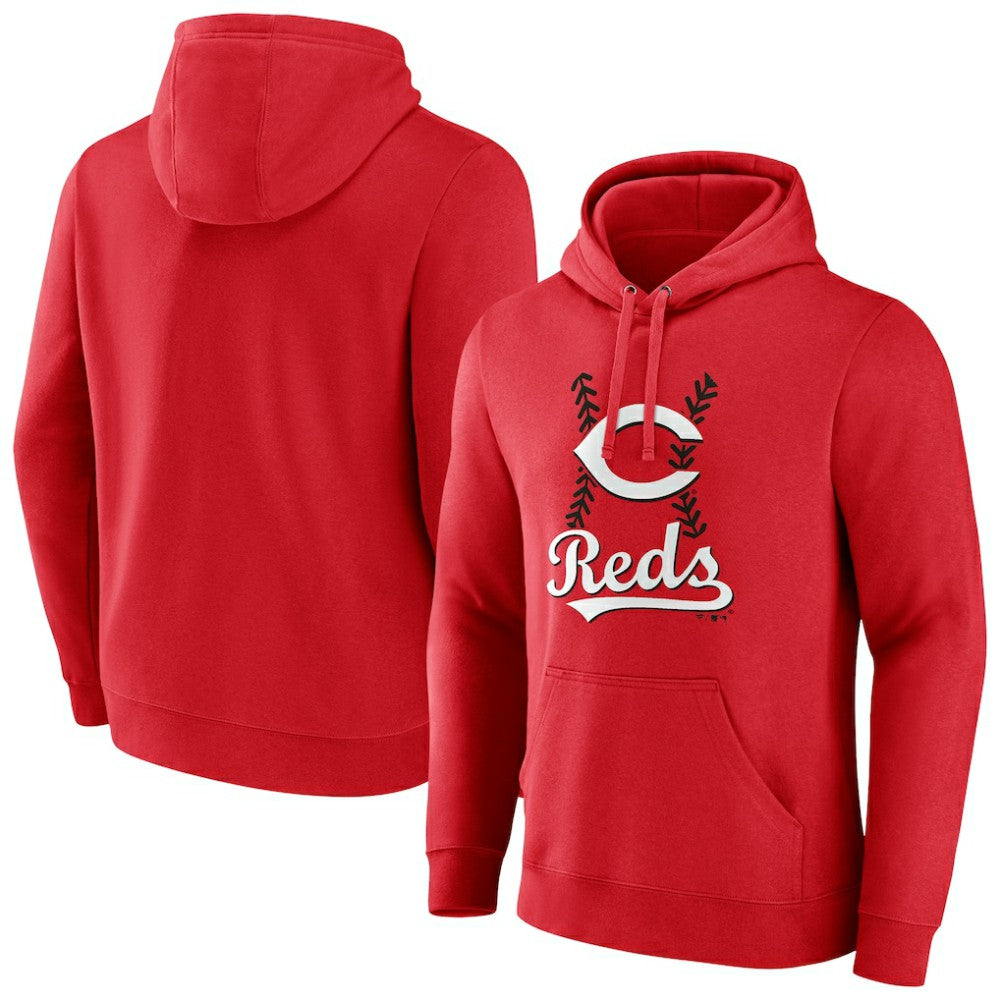Red Cincinnati Reds Fastball Pullover Hoodie