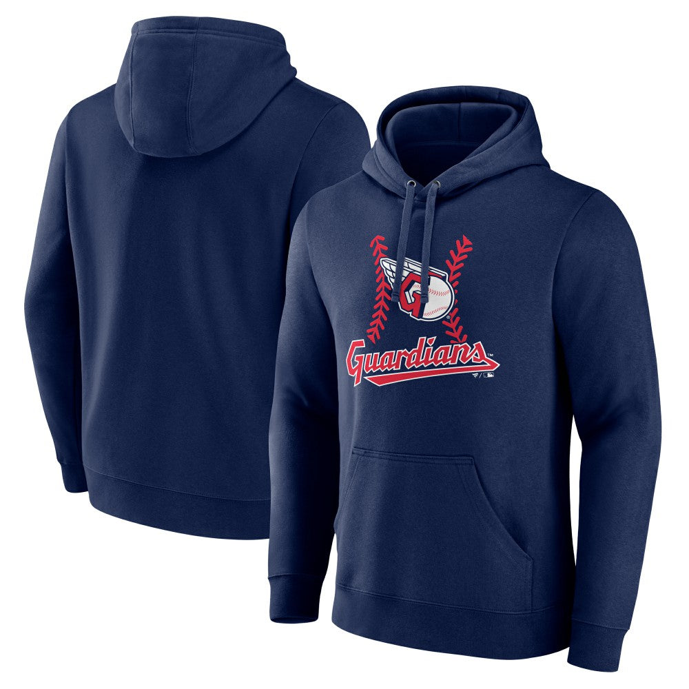 Navy Cleveland Guardians Fastball Pullover Hoodie