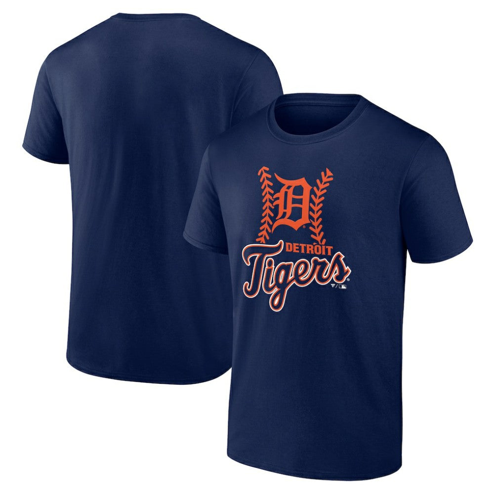 Navy Detroit Tigers Fastball T-Shirt