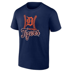 Navy Detroit Tigers Fastball T-Shirt