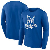 Royal Los Angeles Dodgers Fastball Long Sleeve T-Shirt