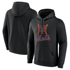 Black New York Mets Fastball Pullover Hoodie