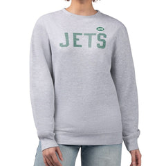 G-III 4Her by Carl Banks Women's Dot Print Fleece Pullover Sweatshirt - New York Jets Pullover