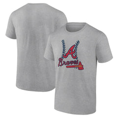 Heather Gray Atlanta Braves Fastball T-Shirt