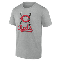 Heather Gray Cincinnati Reds Fastball T-Shirt
