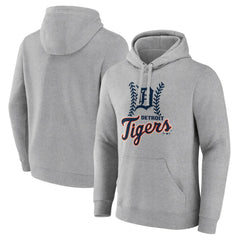 Gray Detroit Tigers Fastball Pullover Hoodie