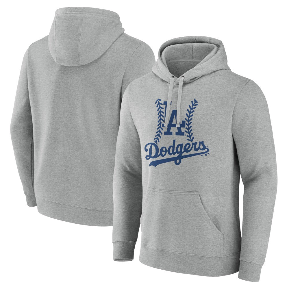 Gray Los Angeles Dodgers Fastball Pullover Hoodie