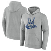Gray Los Angeles Dodgers Fastball Pullover Hoodie