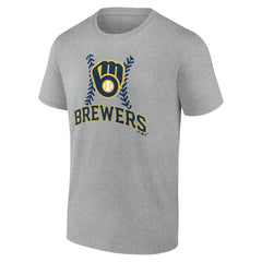Heather Gray Milwaukee Brewers Fastball T-Shirt