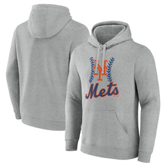 Gray New York Mets Fastball Pullover Hoodie