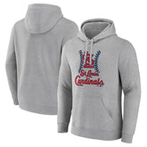 Gray St. Louis Cardinals Fastball Pullover Hoodie