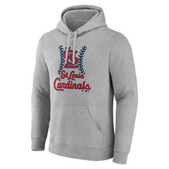 Gray St. Louis Cardinals Fastball Pullover Hoodie
