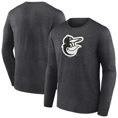 Charcoal Baltimore Orioles Monochrome Long Sleeve T-Shirt
