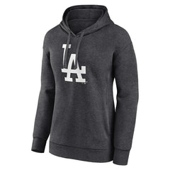 Charcoal Los Angeles Dodgers Women's Monochrome Pullover Hoodie
