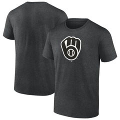 Charcoal Milwaukee Brewers Monochrome T-Shirt
