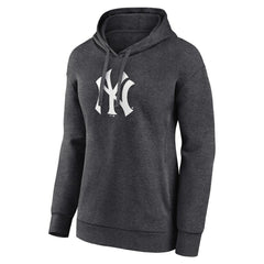 Charcoal New York Yankees Women's Monochrome Pullover Hoodie
