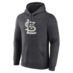 Charcoal St. Louis Cardinals Monochrome Pullover Hoodie
