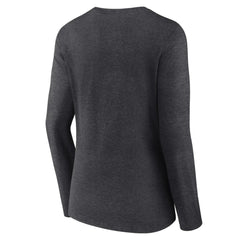 Charcoal St. Louis Cardinals Women's Monochrome Long Sleeve V-Neck T-Shirt