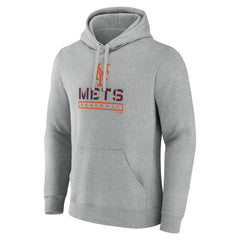 Gray New York Mets Evanston Stencil Pullover Hoodie