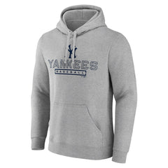 Gray New York Yankees Evanston Stencil Pullover Hoodie
