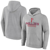 Gray Philadelphia Phillies Evanston Stencil Pullover Hoodie