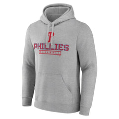 Gray Philadelphia Phillies Evanston Stencil Pullover Hoodie