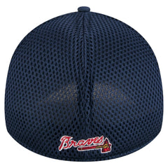 Navy Atlanta Braves New Era Subtle Camo 39THIRTY Flex Hat